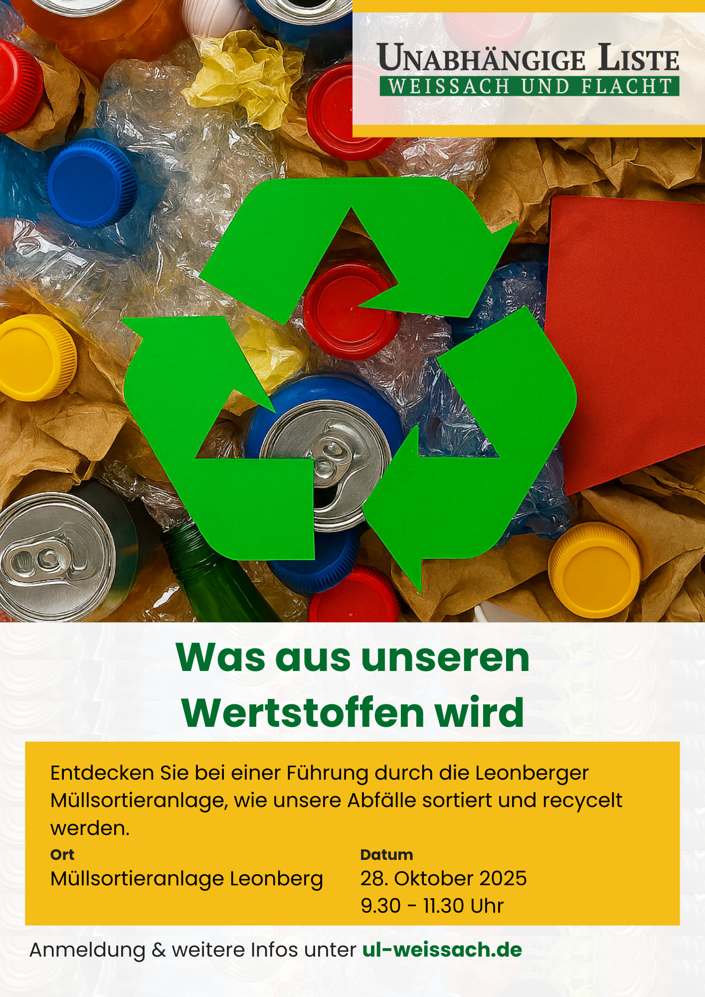 Recycling von gemischten Wertstoffen hautnah erleben!