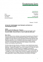 Antrag auf Sanierung des Alten Rathaus in Weissach